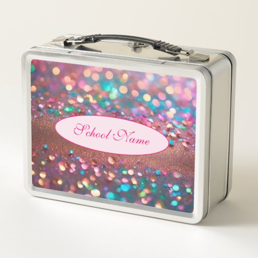 Lunch Box Collection Holographique Opale parties scintillant (Dos)