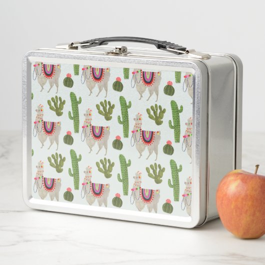 Lunch Box Collection Llamarama | Cactus & Llama Motif (En situation)
