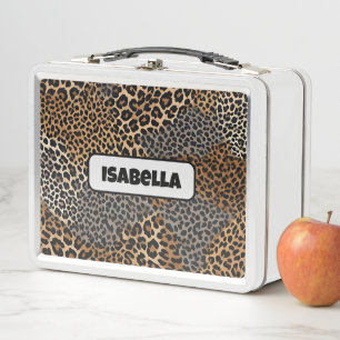 Lunch Box Collection moderne de luxe blanc léopard élégant