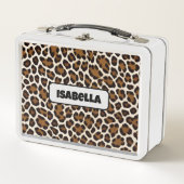 Lunch Box Collection tendance Leopard blanc haut de gamme (Devant)