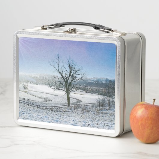 Lunch Box Collines couvertes de neige d'Ozark (En situation)