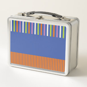 Lunch Box Color Pop Stripes design rayé moderne