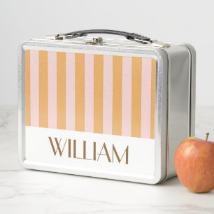 Lunch Box Coloré jaune rétro Cadeaux personnalisés modèle