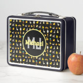 Lunch Box Coloré motif Canards mignon monogramme animal bébé (En situation)