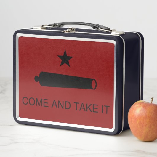 Lunch Box Come & Take It ! Flag de Texas State (En situation)