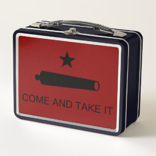 Lunch Box Come & Take It ! Flag de Texas State