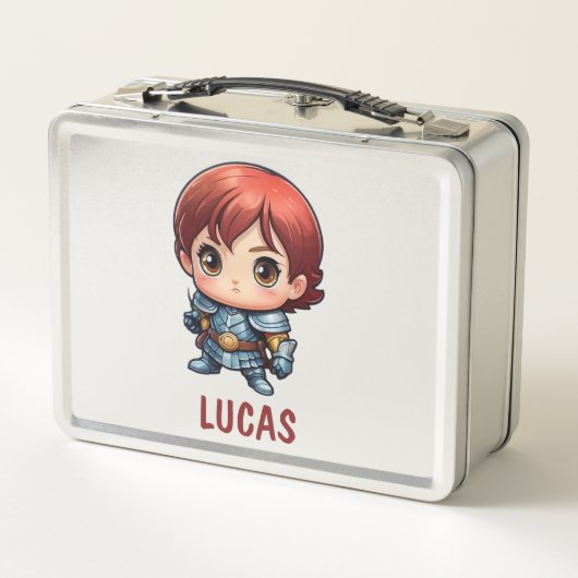 Lunch Box Comic Knight Personalized Kids Adventure School (Dos)