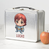 Lunch Box Comic Knight Personalized Kids Adventure School