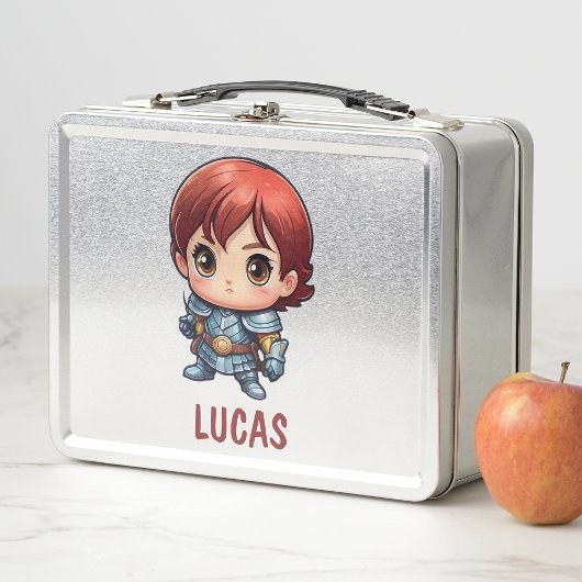 Lunch Box Comic Knight Personalized Kids Adventure School