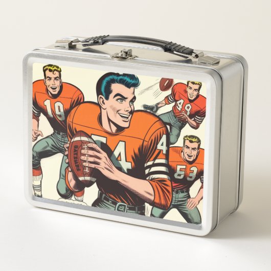 Lunch Box Comics de football vintages (Devant)