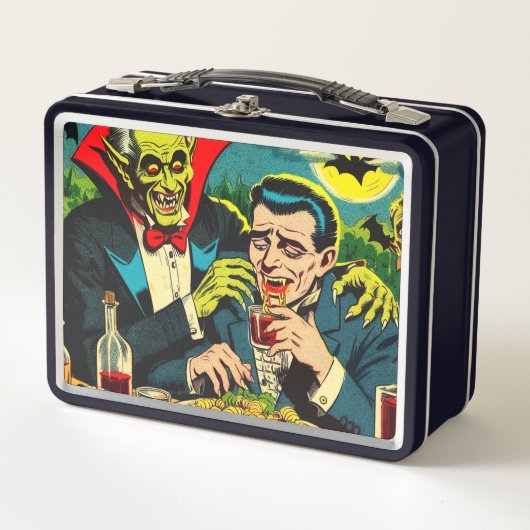 Lunch Box Comics Vampire d'horreur vintage (Devant)