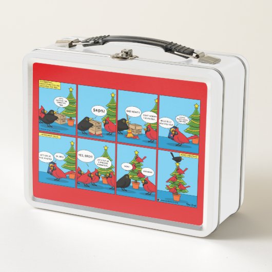 Lunch Box Comment décorer une bande dessinée d'arbre de Noël (Devant)