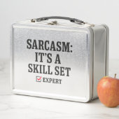 Lunch Box Compétence en sarcasme Typographie experte (En situation)