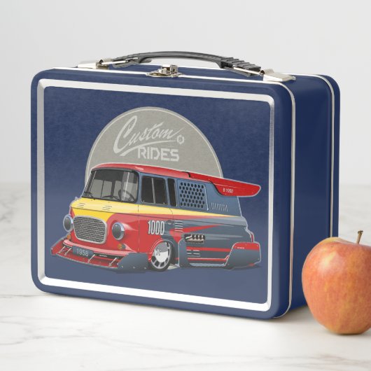 Lunch Box Concept de van de course rétro customisé (En situation)