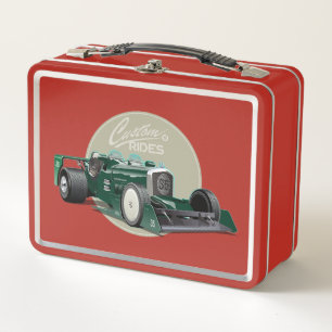 Lunch Box Concept de voiture de course retro personnalisé