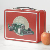 Lunch Box Concept de voiture de course retro personnalisé (En situation)