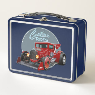 Lunch Box Concept de voiture de course rétro personnalisée