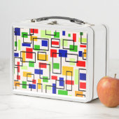 Lunch Box Conception Abstraite de Mondrian (En situation)