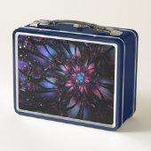 Lunch Box Conception Abstraite des fleurs fractales. (Dos)