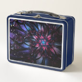 Lunch Box Conception Abstraite des fleurs fractales. (Devant)