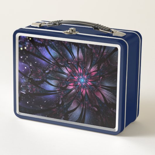 Lunch Box Conception Abstraite des fleurs fractales. (Devant)