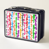 Lunch Box Conception Abstraite Irrégulière Colorée Blanche (Dos)