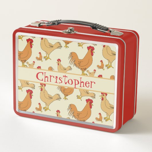 Lunch Box Conception Brown du poulet Personnaliser (Devant)