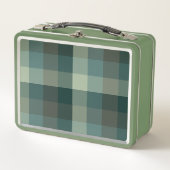 Lunch Box Conception carreaux Vichy vert (Devant)