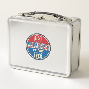 Lunch Box Conception de badge vintage patriotique d'équipe d