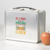 Lunch Box Conception de boisson de vacances Christmas Brew (En situation)