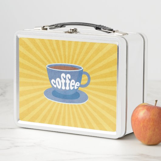 Lunch Box Conception de café rétro (En situation)