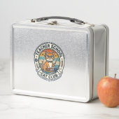 Lunch Box Conception de chat mignon de professeur d'école - (En situation)