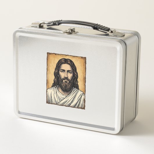 Lunch Box Conception de chemise à portrait religieux gravé v (Devant)