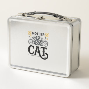 Lunch Box Conception de chemise de chatte mère vintage pour