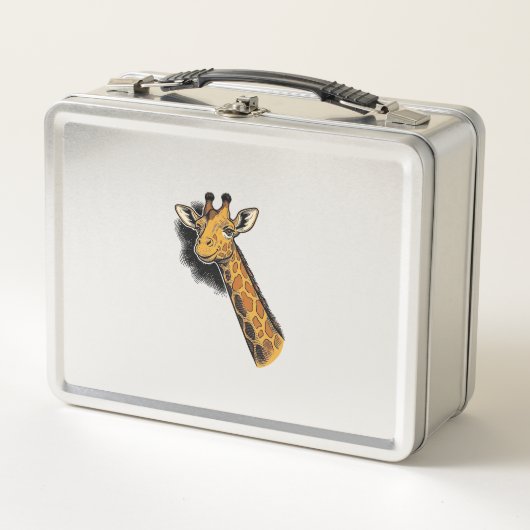 Lunch Box Conception de chemise de girafe mignonne gravée vi (Devant)