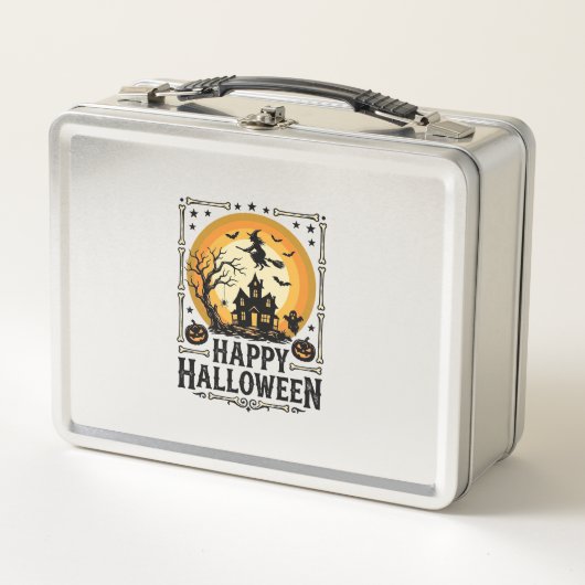 Lunch Box Conception de chemise de lune de sorcière de Hallo (Devant)