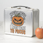 Lunch Box Conception de chemise Halloween Citrouille de vin  (En situation)