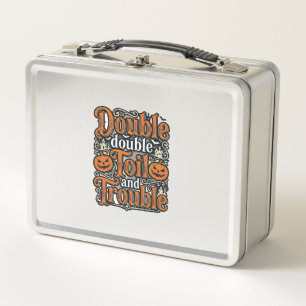Lunch Box Conception de chemise Halloween Vintage Double Toi