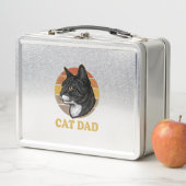 Lunch Box Conception de chemise pour papa de chat rétro vint (En situation)