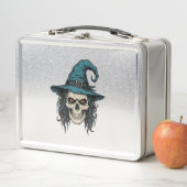 Lunch Box Conception de chemise vectorielle Halloween crâne (En situation)