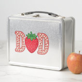 Lunch Box Conception de chemise vectorielle lettrage fraise (En situation)