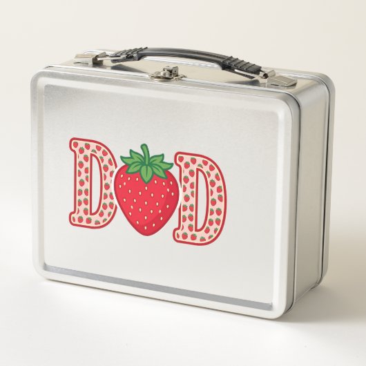 Lunch Box Conception de chemise vectorielle lettrage fraise (Devant)