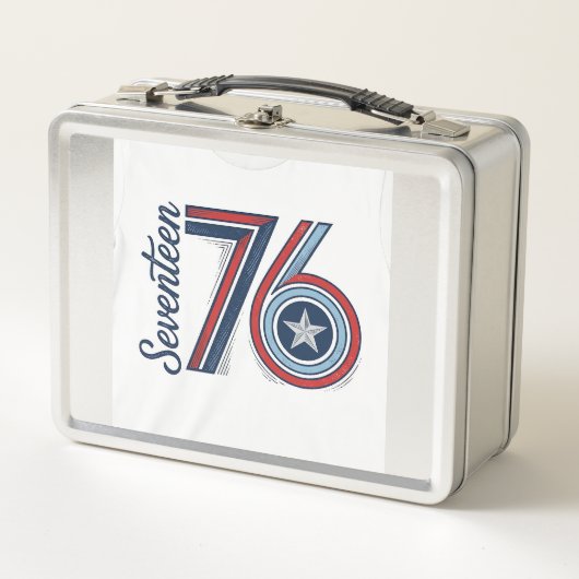 Lunch Box Conception de chemise vectorielle patriotique Vint (Devant)
