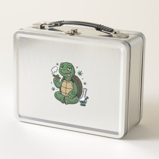 Lunch Box Conception de chemise vectorielle tortue stoner vi (Devant)