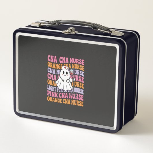 Lunch Box Conception de fantôme d'infirmière CNA Halloween (Devant)
