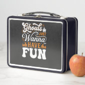Lunch Box Conception de fantômes d'Halloween qui veulent jus (En situation)