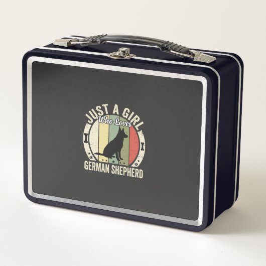 Lunch Box Conception de fille de berger allemand amoureuse d (Devant)