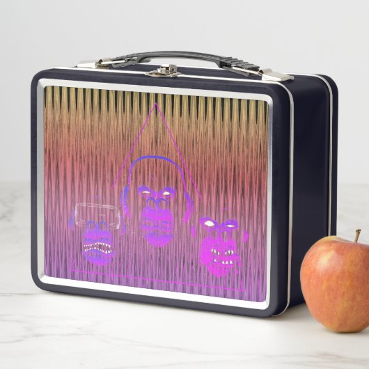 Lunch Box Conception de jeu vidéo Trois Singes (En situation)