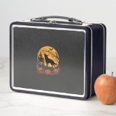 Lunch Box Conception de lune de Halloween de berger allemand (En situation)