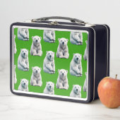 Lunch Box Conception de motif d'ours polaire vert (En situation)